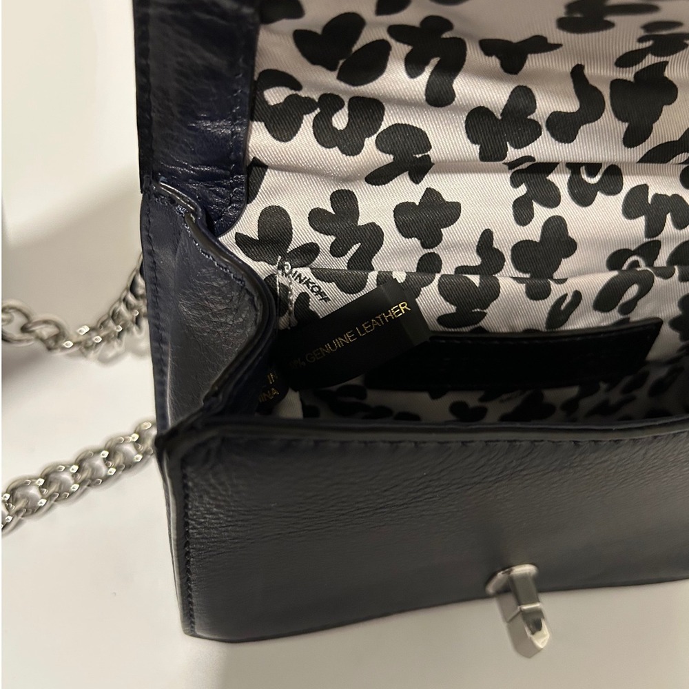 Rebecca Minkoff Mini Love‎ Quilted Leather Crossbody Bag Navy Blue - Picture 8 of 8